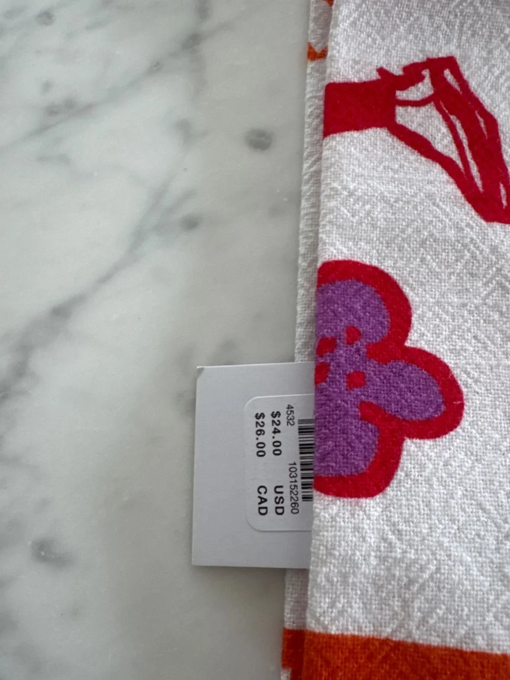 Anthropolgie Run Free Tea Towel